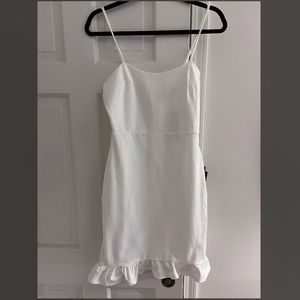 Lulus white dress size small. Never worn new with tags.
